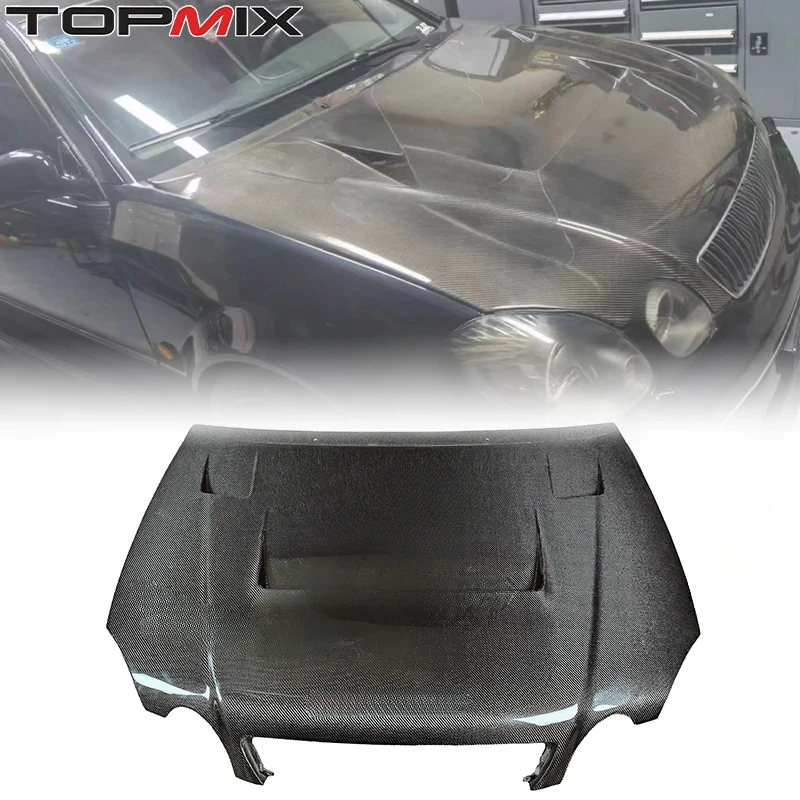Suitable GS300 JZS161 1997-2005 Real Carbon Fiber Front Hood