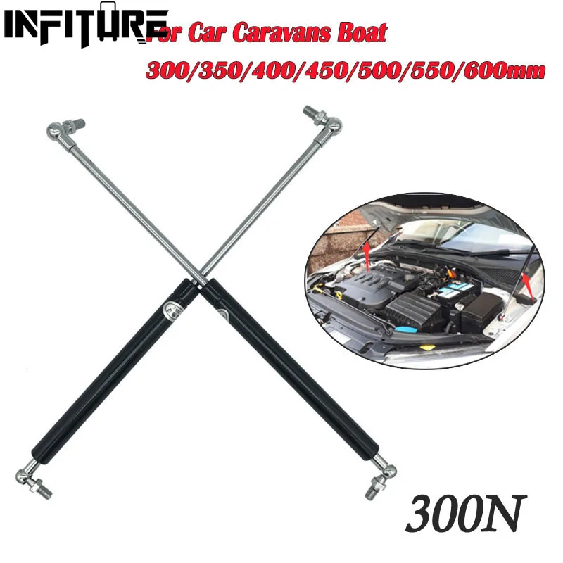 

2x 300N Car Struts Front Hood Rear Trunk Tailgate Boot Shock Lift Strut Support Bar Gas Spring Bus RV 300/350/400/450/500/600mm