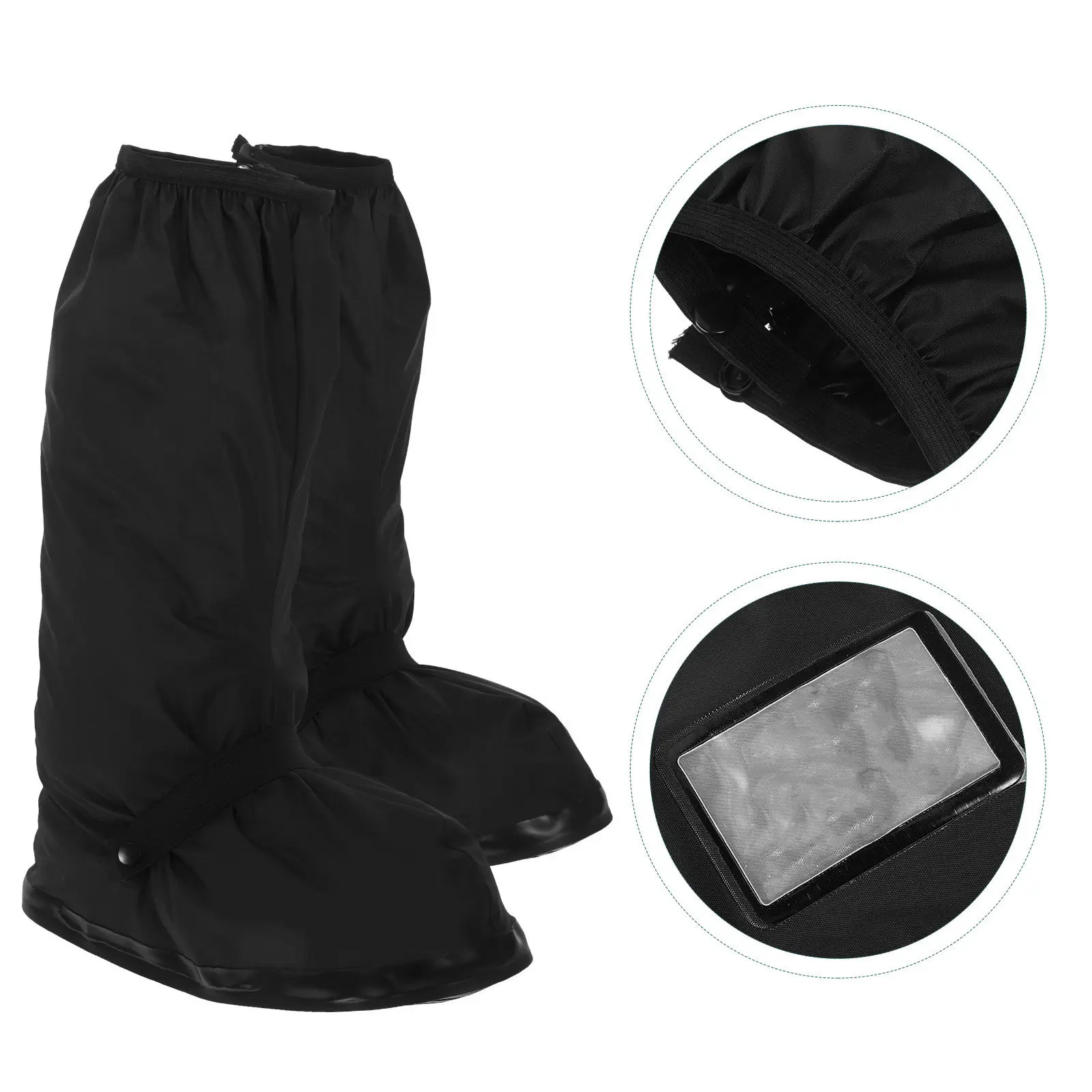

1Pair Rain Shoes Protector Cover High-Top Non-Slip Reusable Shoe Covers for Sports Outdoor Cycling Camping Waterproof Boot