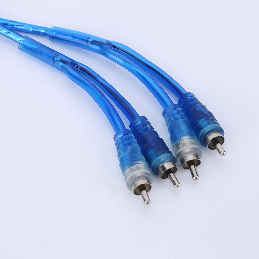 1500W/2000W Car Power Amplifier Wiring Kit 8GA RCA Power Cable 18GA Subwoofer Speaker Line for Car Modification for Auto Vehicle