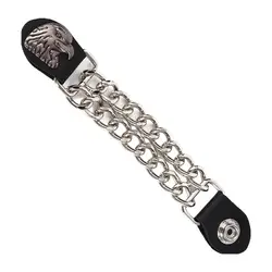 Motorcycle Vest Extenders 2nd Amendment Double Chain Vest Extenders 4pcs Heavy-Duty Vest Extenders For Bikers Women Men