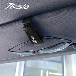 For Ford Fiesta mk5 mk7 mk8 mk4 mk6 1995-2011 2012 2013-2021 Accessories Auto Sun Visor Sunglasses Clip Card Ticket Holder