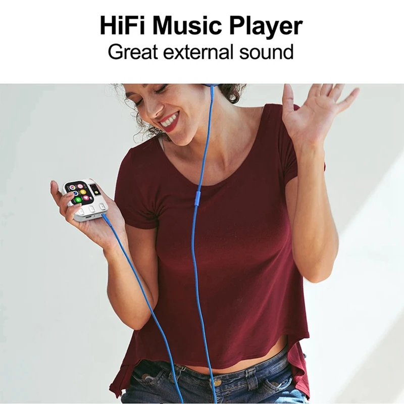 X19 Mini MP3 Player Photo Radio 2.2 Touch Screen OTG Type-C Bluetooth Take Pictures