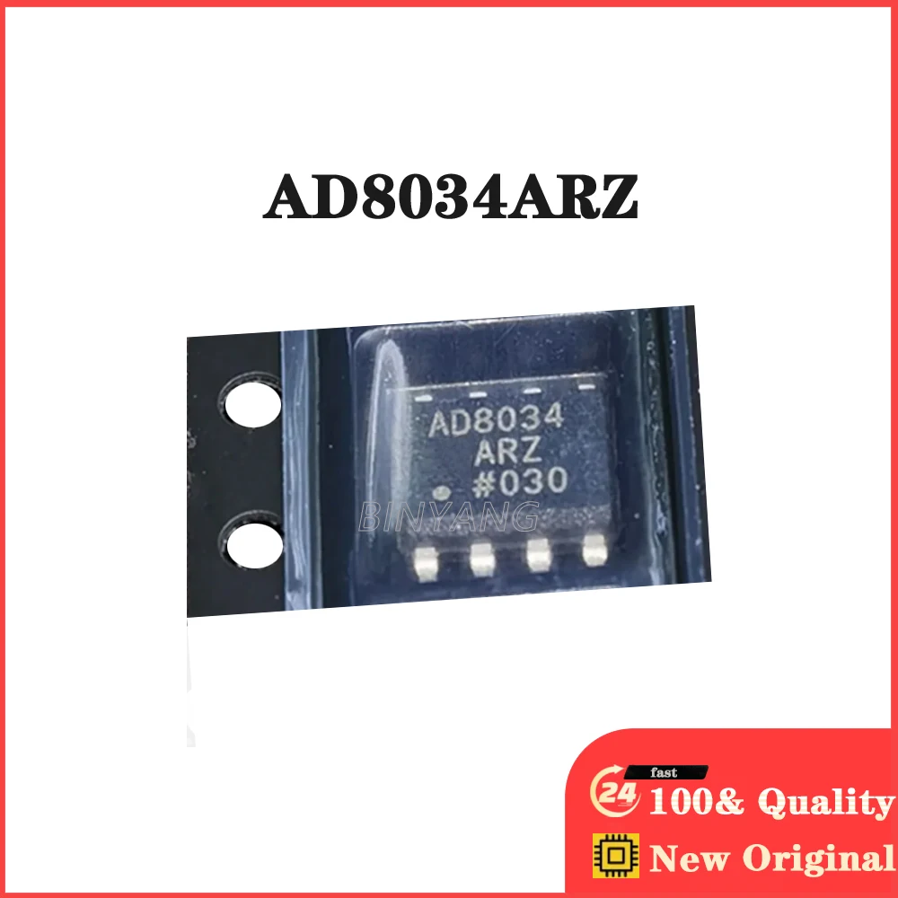 Новые оригинальные электронные компоненты IC, 10 шт., AD8034ARZ AD8034 SOP8