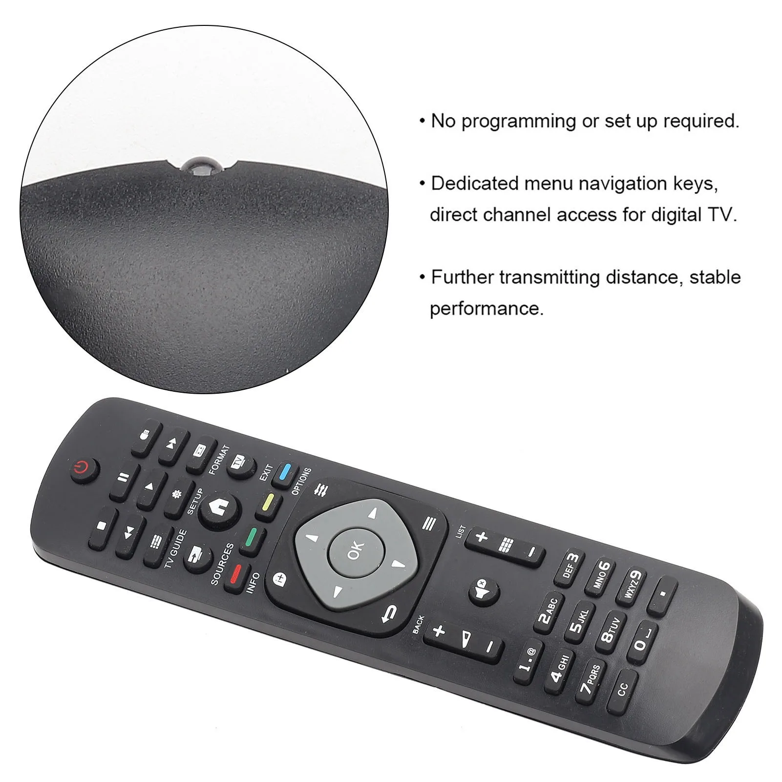 جهاز التحكم عن بعد للتلفزيون، جهاز التحكم عن بعد، بديل جهاز التحكم عن بعد لجهاز التحكم عن بعد للتلفزيون فيليبس LCD LED