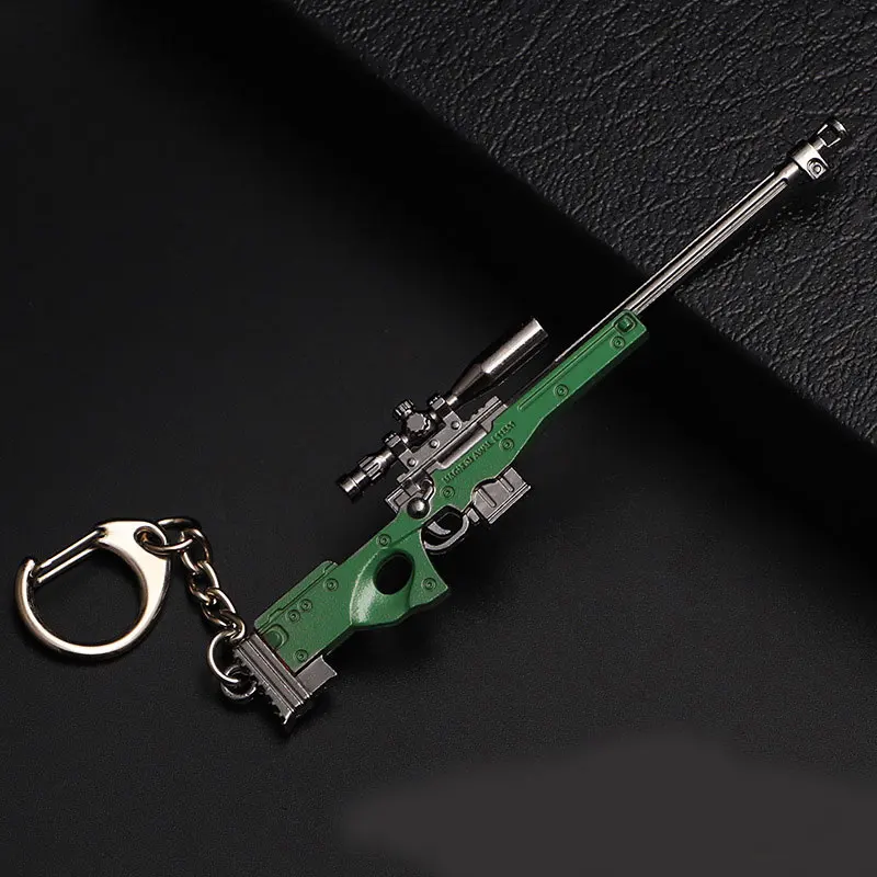 Keychain M24 AWM M4A1 AKM Keyring Pubg Jewelry Accessories