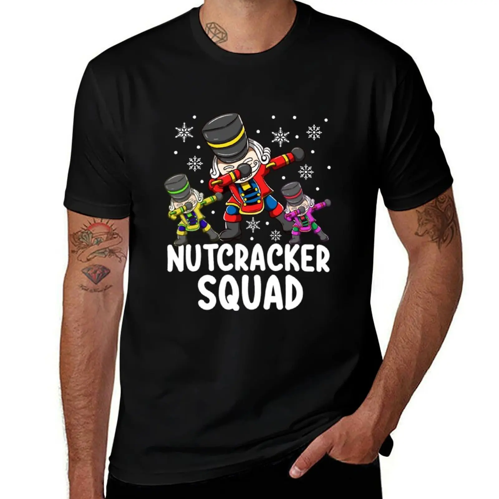 

Dabbing Nutcracker Cousin Squad T-Shirt t shirts for man graphic vintage t shirt man cotton T-Shirt