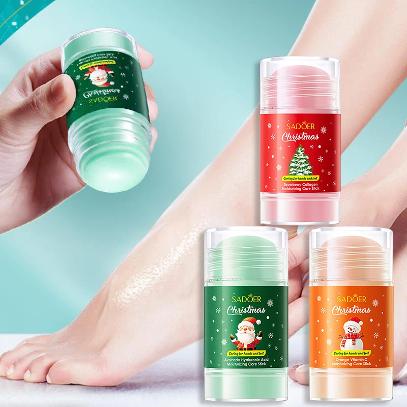 Christmas Avocado Moisturizing Face Cream Hydrating Care Stick With Hyaluronic Acid Nourishing Facial Moisturizer Skin Care
