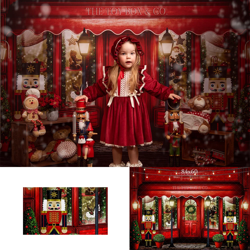 

Christmas Store Backdrops Kids Family Photography Props Child Adult Photocall Decors Winter Snowy Photo Backgrounds