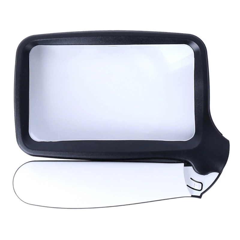 2X Glass with Light, Large Lighted Glass 5 LED Illuminated Handheld Magnifier Drosphip