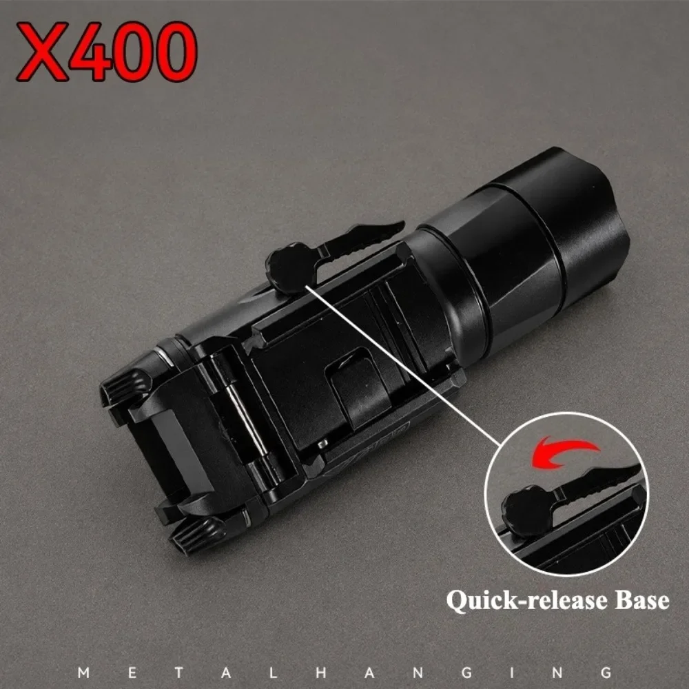X400/X300 Taktische Taschenlampe Combo Rot-Grün-Punkt 1000 Lumen LED-Visierlicht für Picatinny-Schiene, Airsoft & Jagd – Detail 5