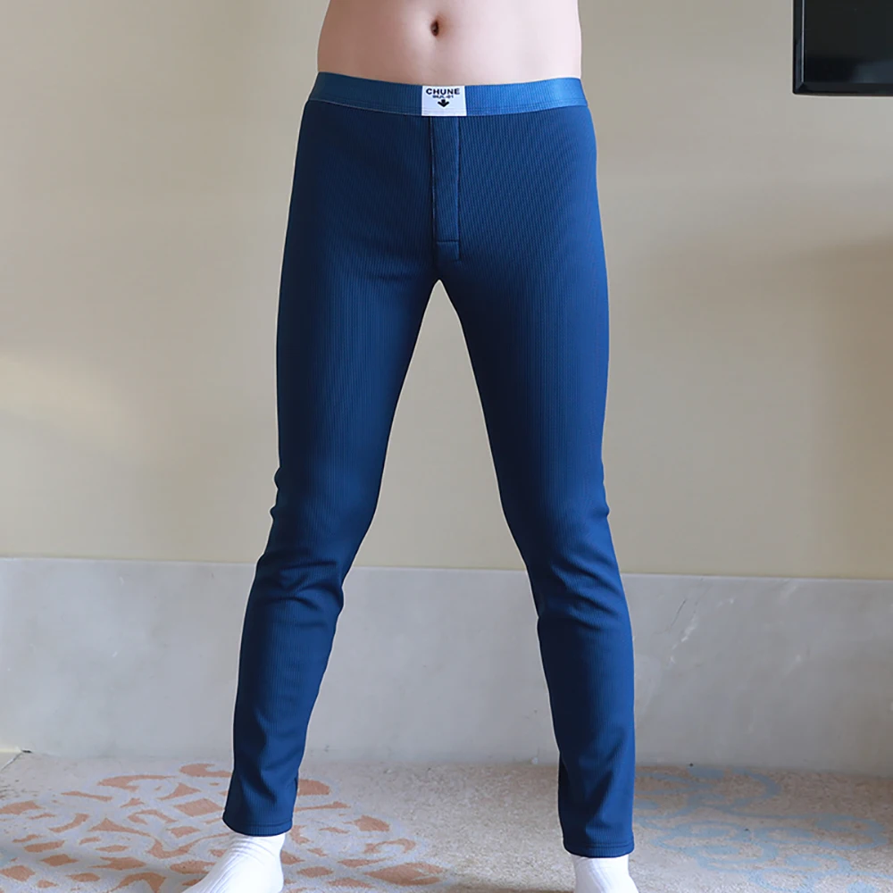 

Зимнее модное глянцевое однотонное термобелье, мужские утепленные леггинсы на флисовой подкладке, высокоэластичные удобные брюки-джонсы