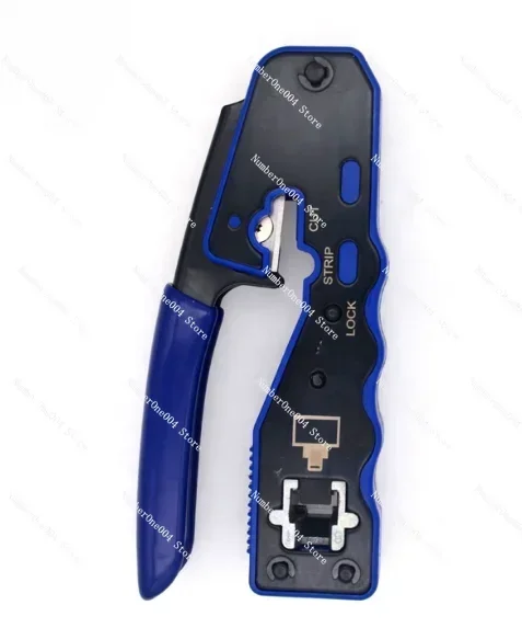 

RJ45 Pass Thru Crimper Tool Simple Network Cable Termination for CAT5e CAT6 Plugs