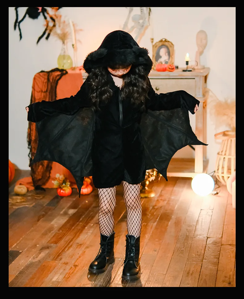 Traje de halloween horror vampiro cosplay morcego demônio traje animal festa carnaval cosplay traje