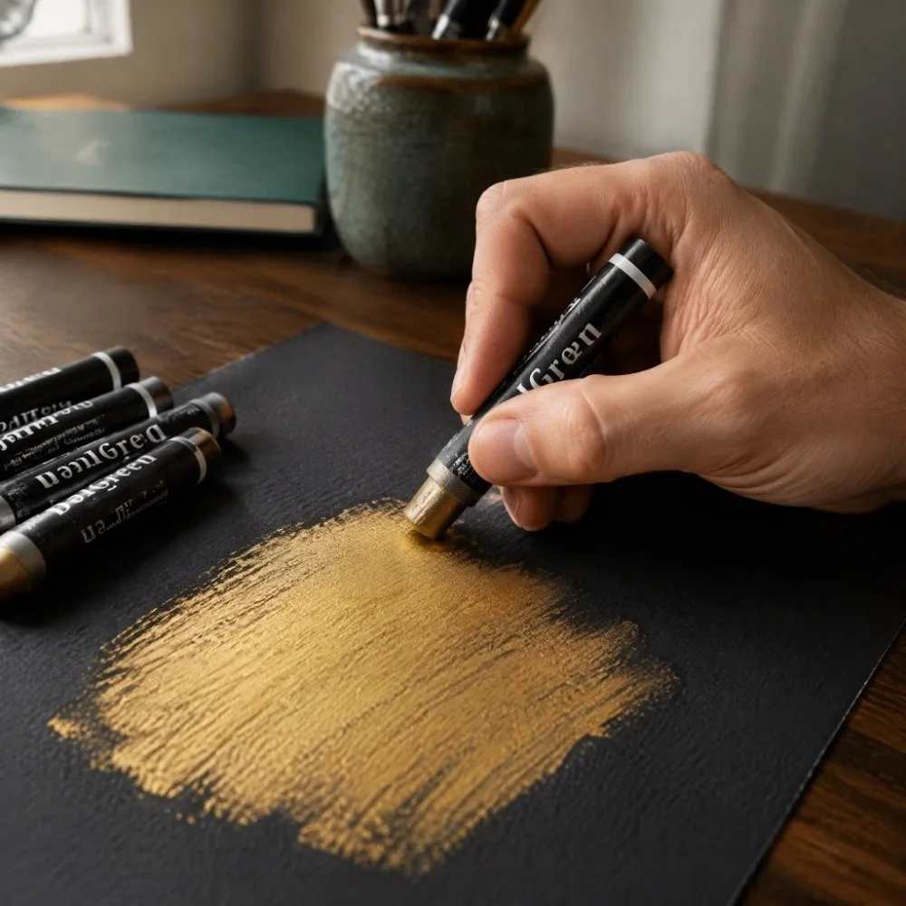 6PCS 2.67×0.43 in Solid Tone Oil Pastel Soft Textured Oil Based Formula Rich Hue Pastel Set Smooth Layering Rich Pigment Laydown