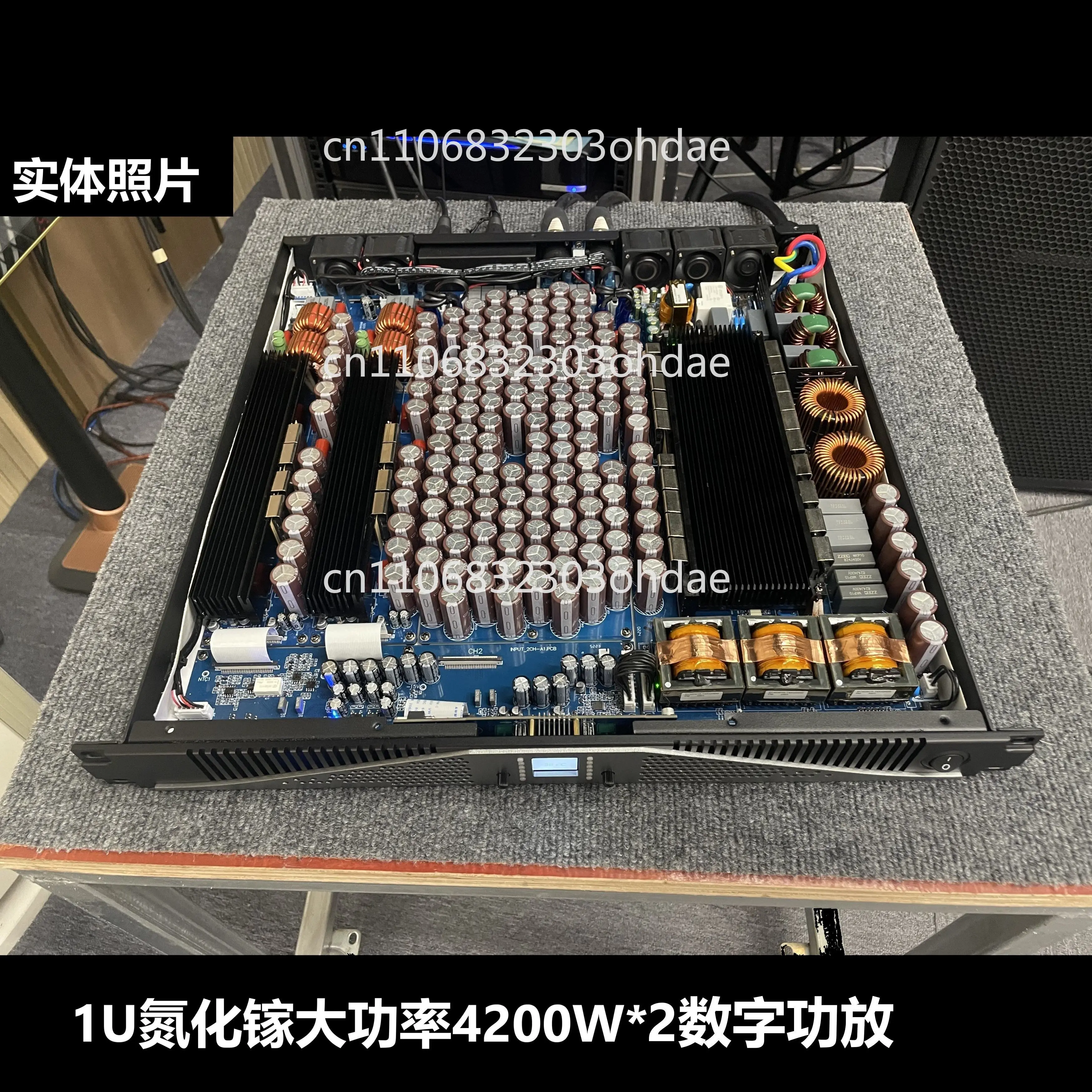 

Профессиональный цифровой усилитель мощности 4200 Вт, 1U, на основе нитрида галлия, для сценического использования и усиления звука
