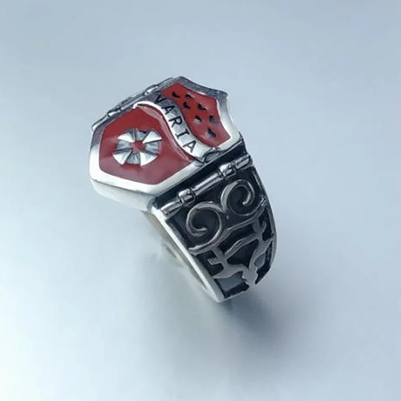 Anime Katekyo Hitman Reborn Varia Ring Cosplay Vongola Famiglia Pengo Column Ring For Men Women Jewelry Accessories Gifts