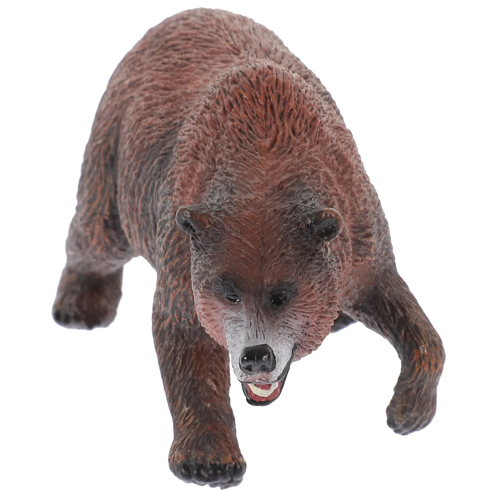 تمثال الدب الحديقة مادة PVC تصميم واقعي ديكور خارجي توفير المساحة مسطحة القاع هدية رائعة صغيرة الحجم ساحة الحديقة #3
