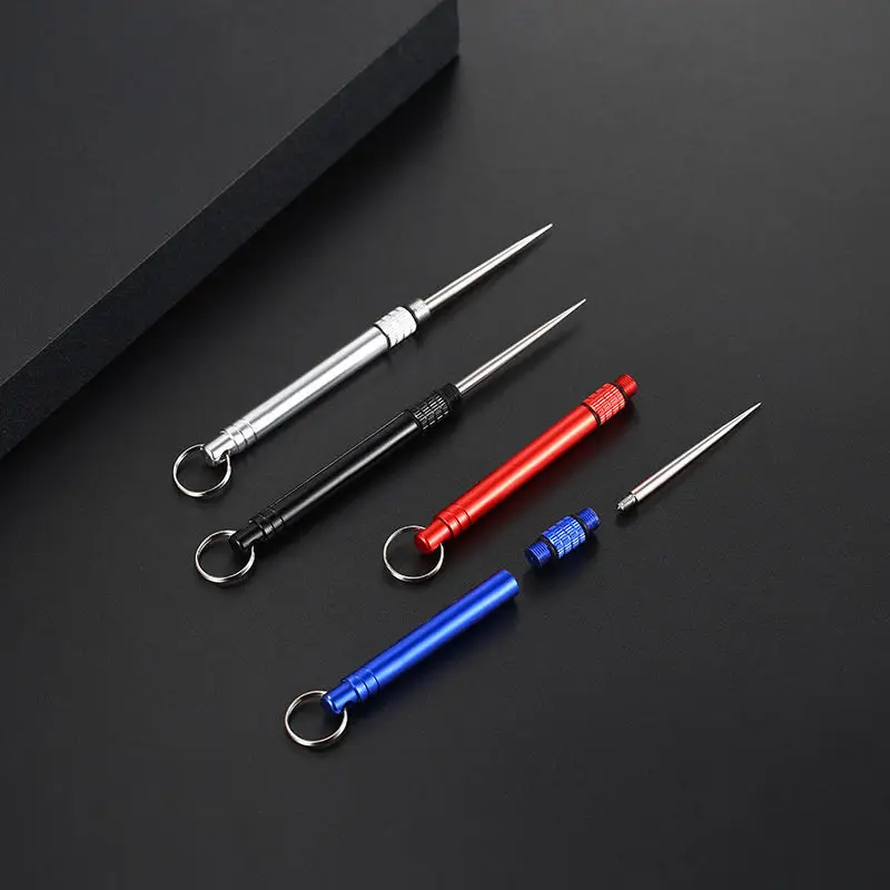 Portable Titanium Toothpicks Metal Pocket Toothpick Reusable Toothpicks With Stainless Steel Toothpick Holder 