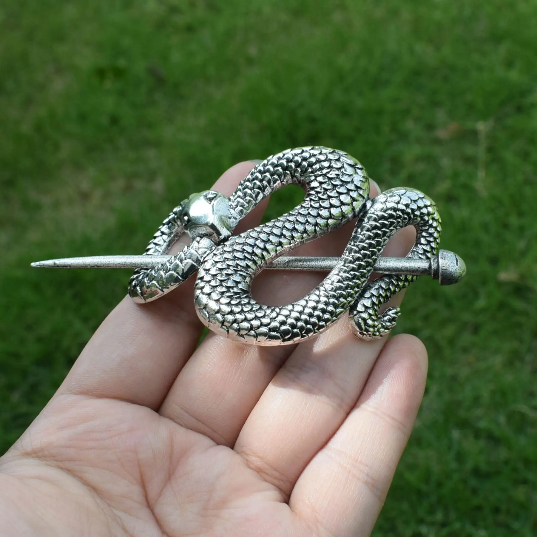 New Punk Snake Hairpin Women Metal Hair Ornament Gothic Jewelry