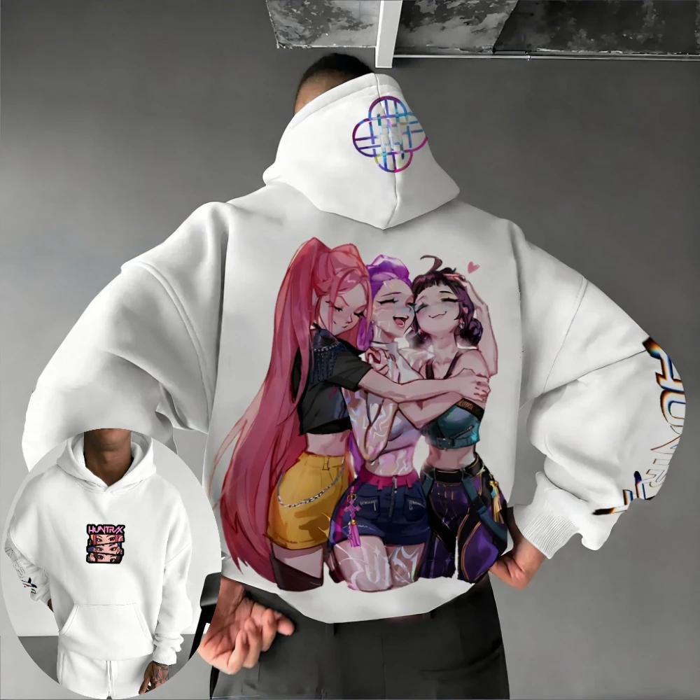 

K-Pop: Demon Hunters Men's and Women's Hoodie Sweater Rumi Zoey Mira Spring Boy's Girl's Casual Long-sleeved Parent-child Outfit