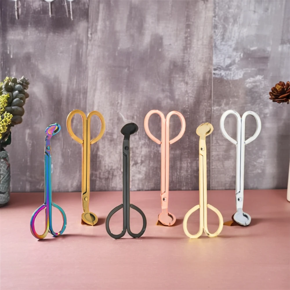 Candle Wick Trimmer Multiple Style Handle Scissors Candle Making Tool Candlestick Container Trimmer Incense Accessories Supplies