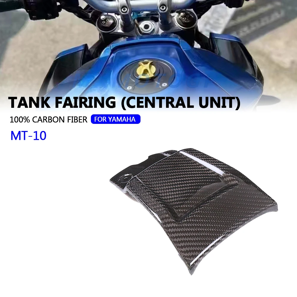 

For Yamaha MT-10 MT 10 MT10 FZ-10 2016 - 2019 2020 2021 Motorcycle 3K Carbon Fiber Front Tank Cover Panels Parts Fairing