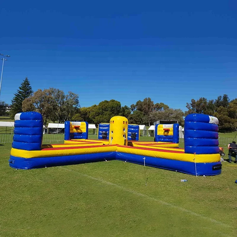 High quality outdoor sports games Inflatable for children Interactive Games Bungee Tug Of War/Air Soccer/Bungee Run Sport