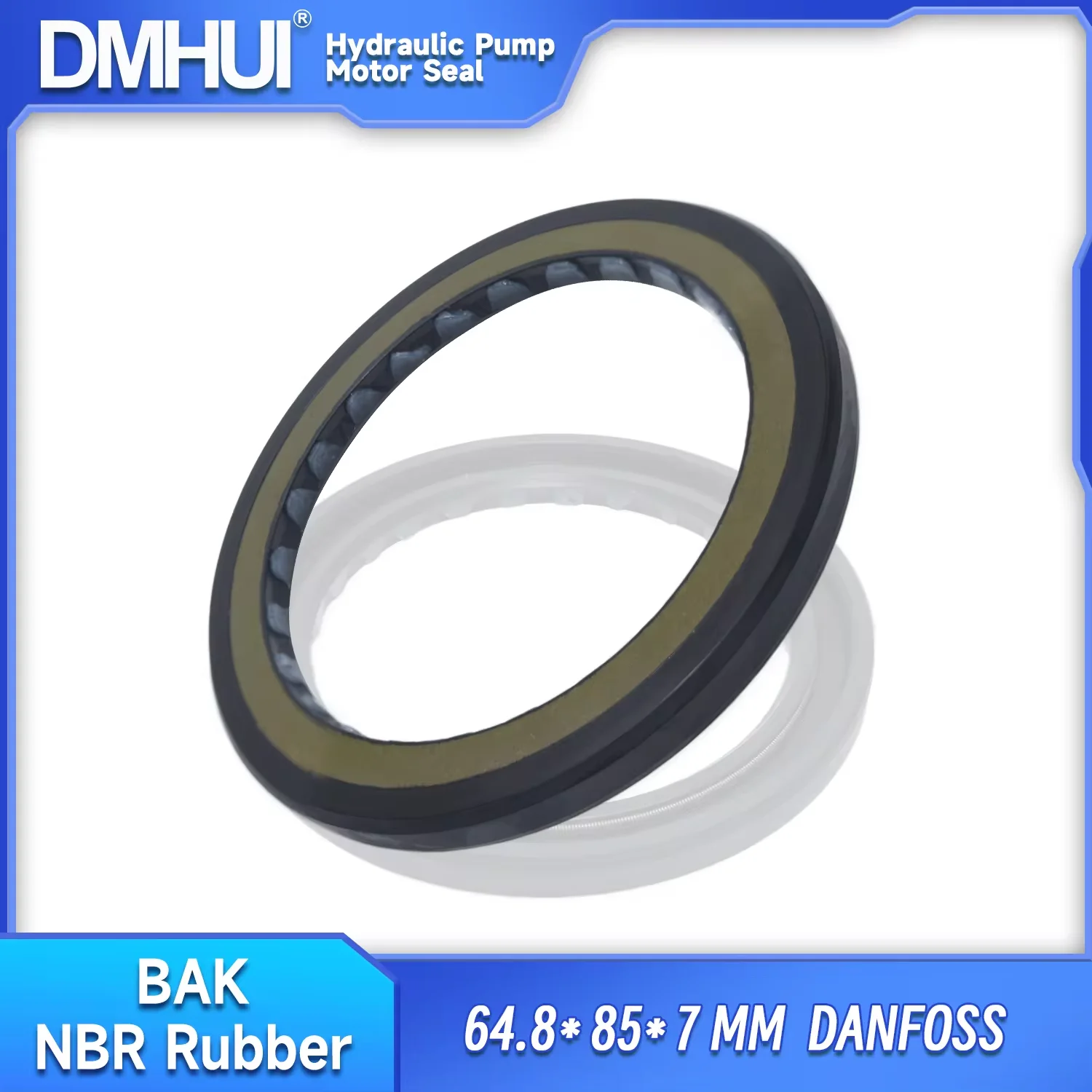 

DMHUI High Pressure NBR Shaft Oil Seal 64.8x85x7mm BAKHDSN Type NBR Replacement Hydraulic Pump and Motor Parts ISO9001:2008