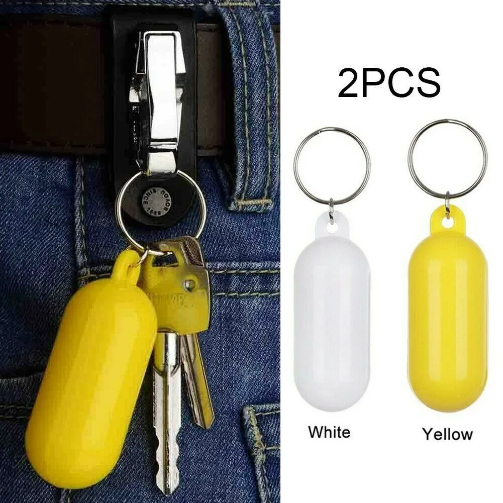 Key Ring Floating Keychain Comfortable Yellow Abs Float Keychain Marine Sailing Boat For Boating Trips Buoyant Key Ring