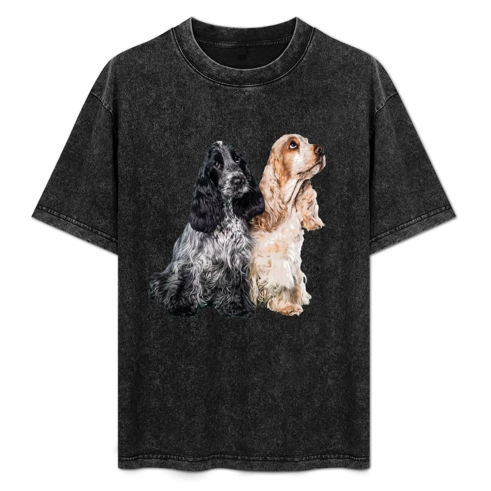 

Cocker Spaniel Blue Roan Orange Roan Cute Puppy Dogs T-Shirt Summer Sports Quick Dry T-Shirt