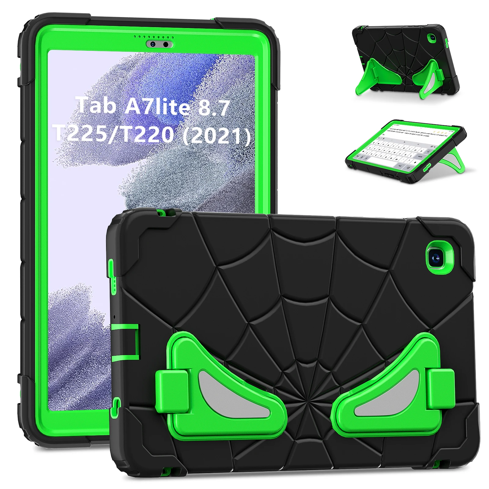 

Детский прочный чехол для Samsung Galaxy Tab A7 Lite 8,7 2021, SM-T220 T225 T225N T227U, гибридный чехол с подставкой, ПК-силиконовый противоударный