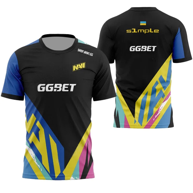 

2024 Navi Esports Jerseys Team Uniform Men T-shirt CSGO Games Contest Player Jersey T Shirt Navy Champion Quick-Drying Boys Tees