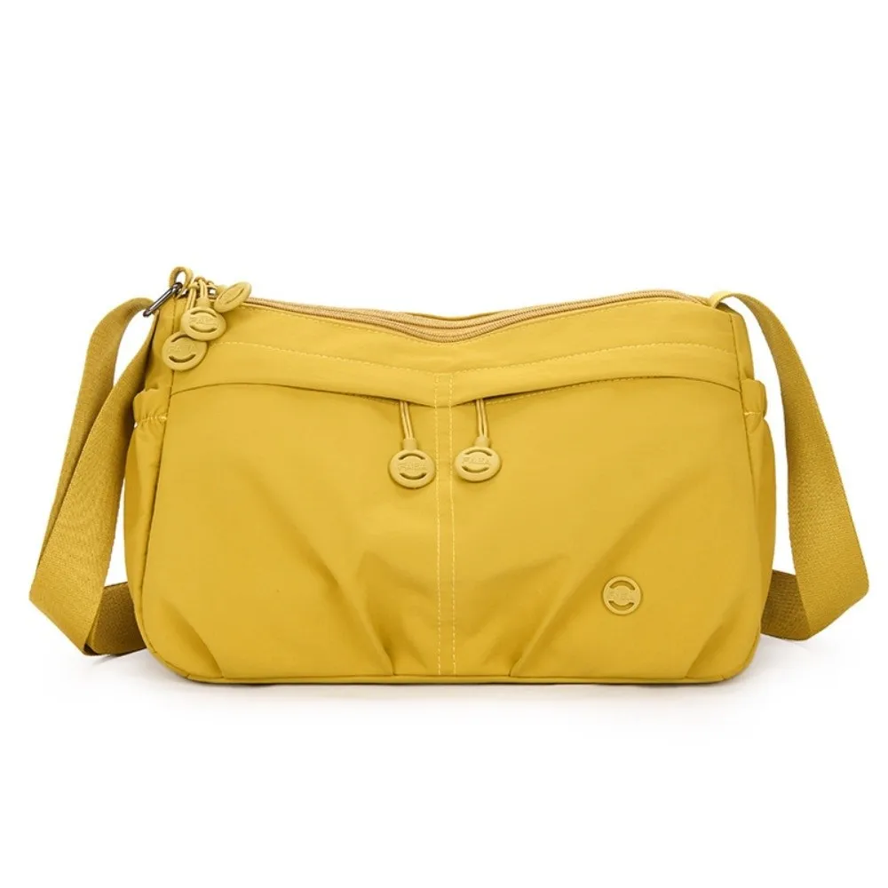 Casual Nylon Mummy Tote Bag Large Capacity Waterproof Shoulder Pouch Zipper Multi-Pocket Moms Shopping Bag For Females