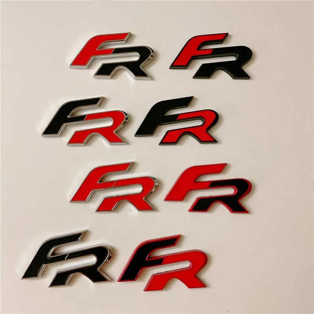 Metall 3D FR Auto Aufkleber Auto Körper Emblem Abzeichen für Seat Leon FR + Cupra Ibiza Altea Exeo Formel Racing styling Auto Zubehör