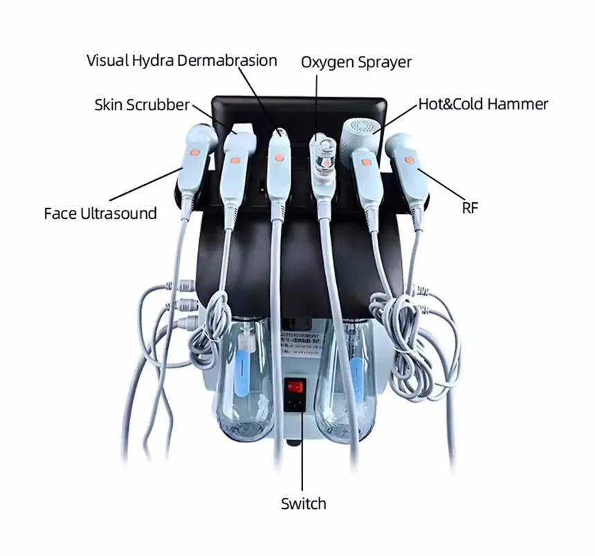 Beauty Skin Scrubber Microdermabrasion Hydro Oxygen Facial Beauty Machine