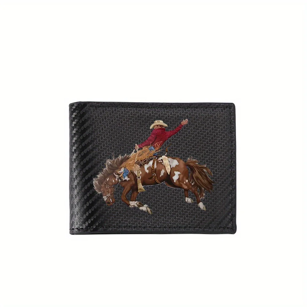 

Ковбойская езда, прыгающая лошадь, спортивные действий, мужские кошельки, простые деловые, современные, стильные, с принтом, подарки для отца, парня