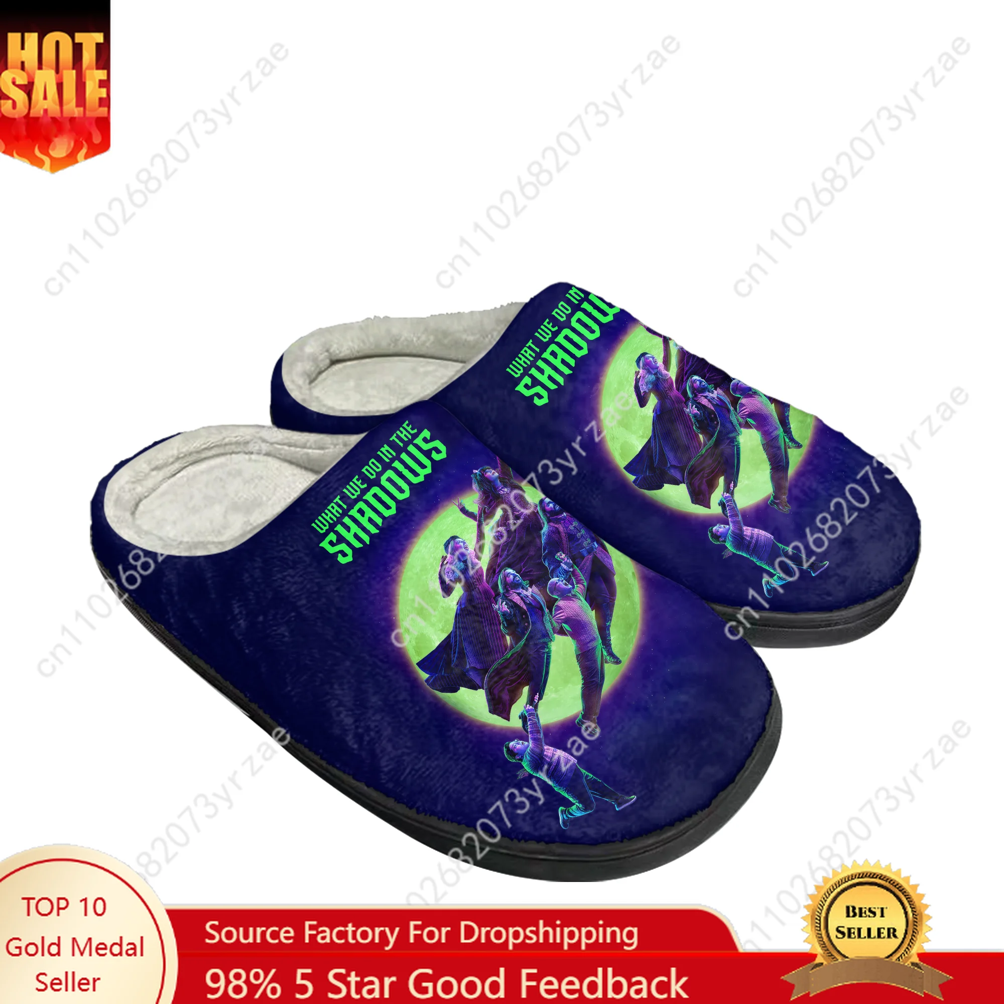 

What We Do in The Shadows Cotton Shoe Family Slipper Men Women Teenagers High Quality Indoor Casual Warm Shoe Custom Slipper
