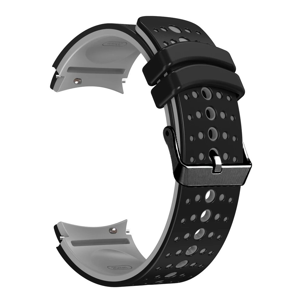 Silikonowy pasek do Samsung Galaxy Watch 6 5 4 44mm 40mm 45mm sportowe akcesoria do zegarków Galaxy 6 4 klasyczne 47mm 43mm Correa