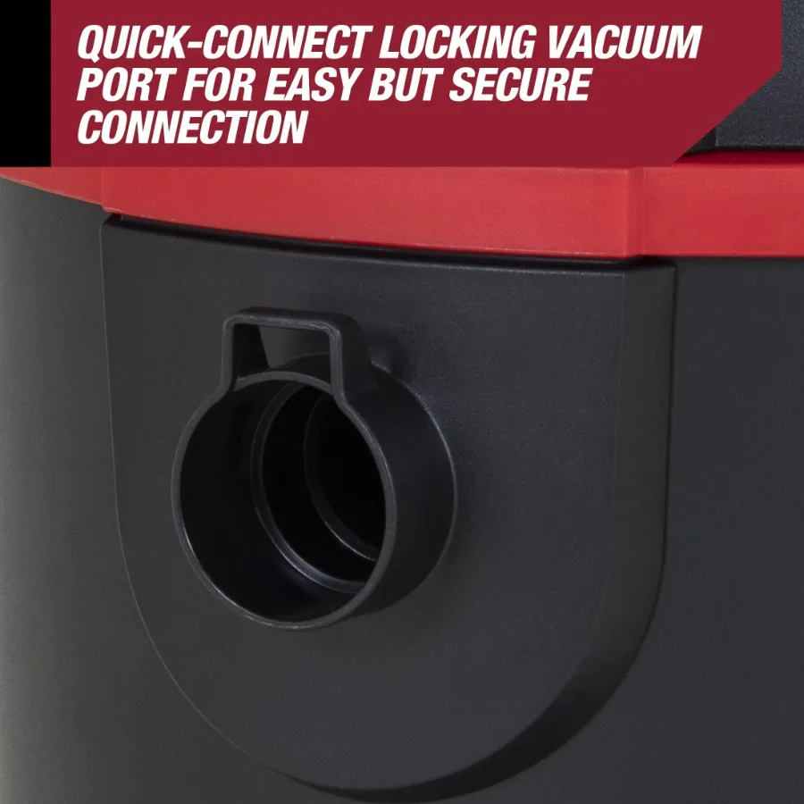 Hyper Tough 3 Gallon 3.5 HP Poly Wet Dry Vacuum for Home, Car, Garage & Workshop