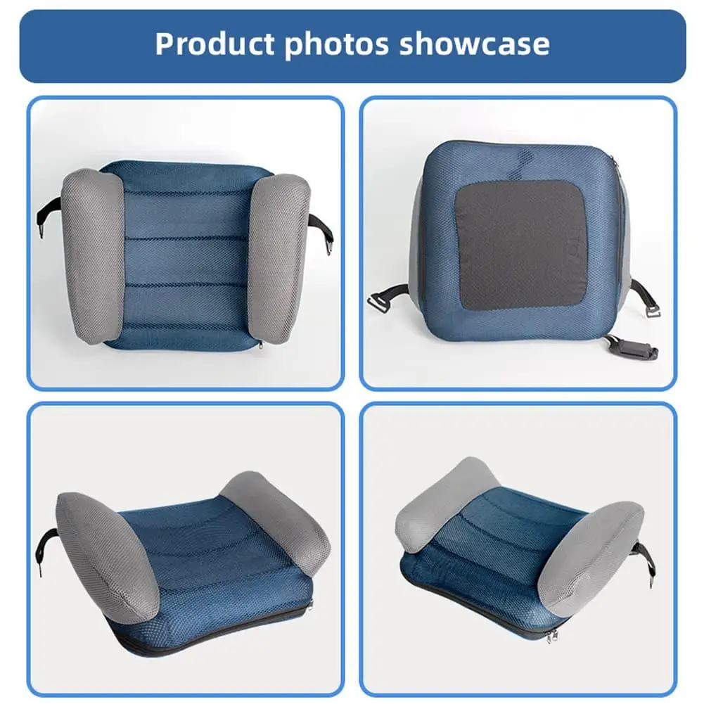 Inflatable Car Booster Seat Height Pad for Kids Children Portable Mouth Blow Outdoor Travel Safety Seat Accessory Pad