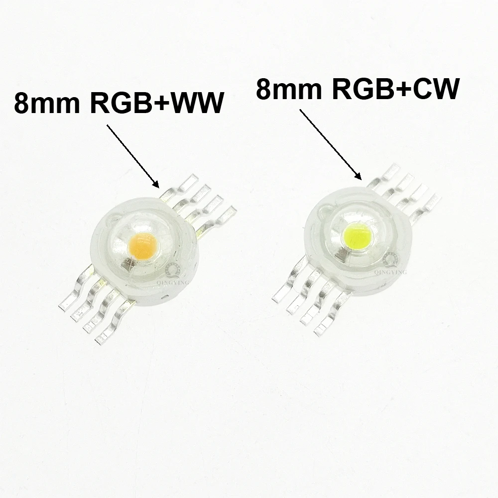 10pcs-100pcs 30mil 4W Colorful RGBW RGBWW LED Diode 300mA 350mA High Power LED Chip RGB+White/Warm For LED Stage Lighting Beads