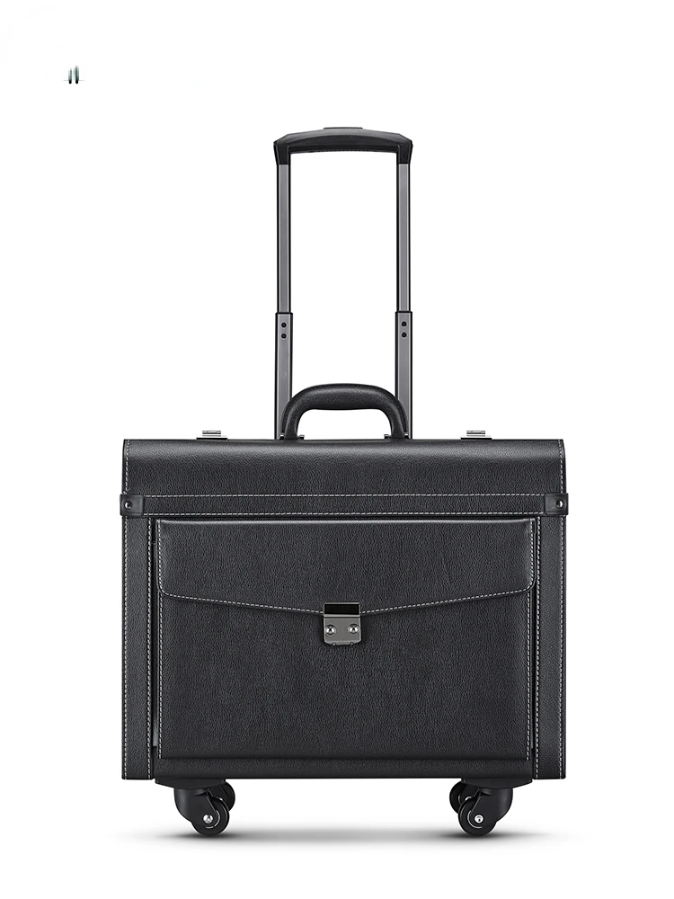 Captain's suitcase, flight attendant's suitcase,  lawyer's suitcase, business boarding case, 18 inches