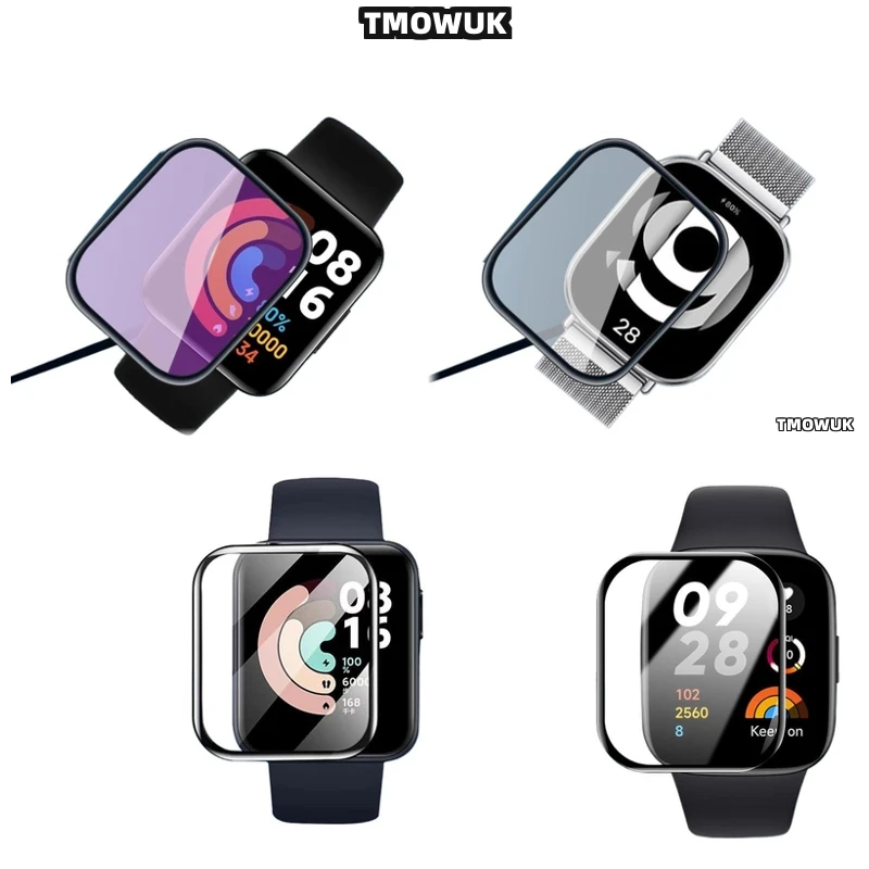 

For Xiaomi Redmi Watch 2 3 4 5 MOVE Lite Active - Full Cover Soft Anti-Scratch Film - 3D - PMMA