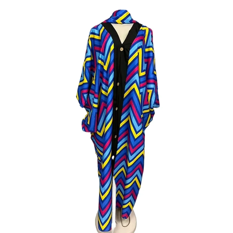 

Plus Size African Party Long Dresses for Women 2026 New Printing V-neck Robe Elegant Muslim Wedding Evening Gown Outfits