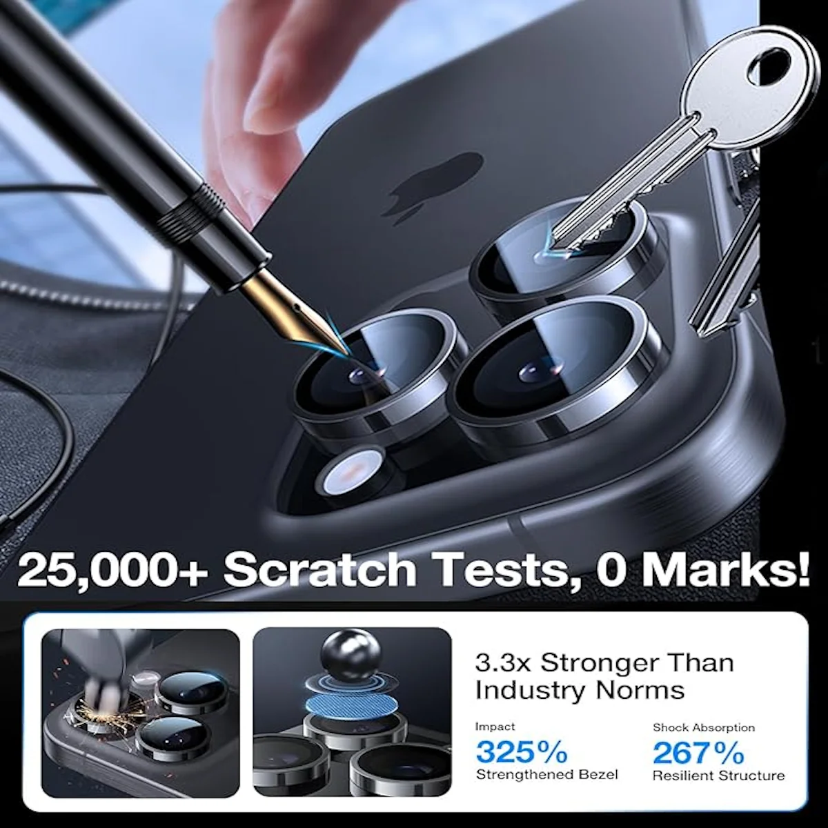 Suitable For Apple iPhone 17 16 16e 15 14 Plus 13 Pro Max Mini Camera Lens Protective Film Tempered Glass Location Detachable