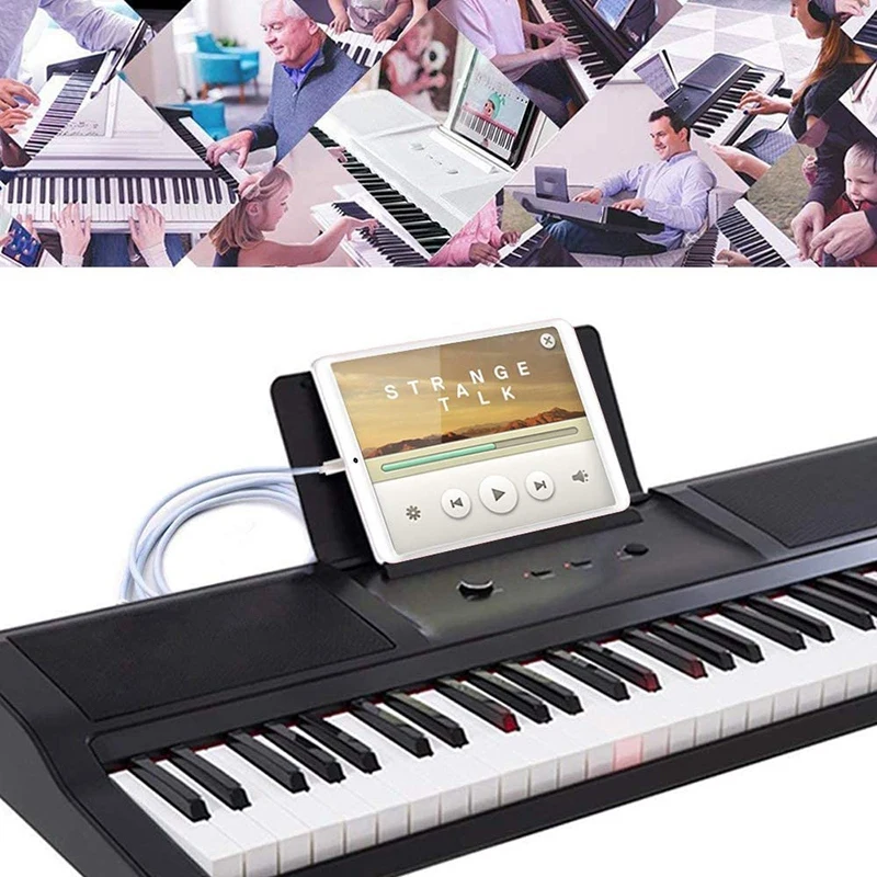 Câble adaptateur USB Type B Midi vers connecteur Type C, câble audio pour piano