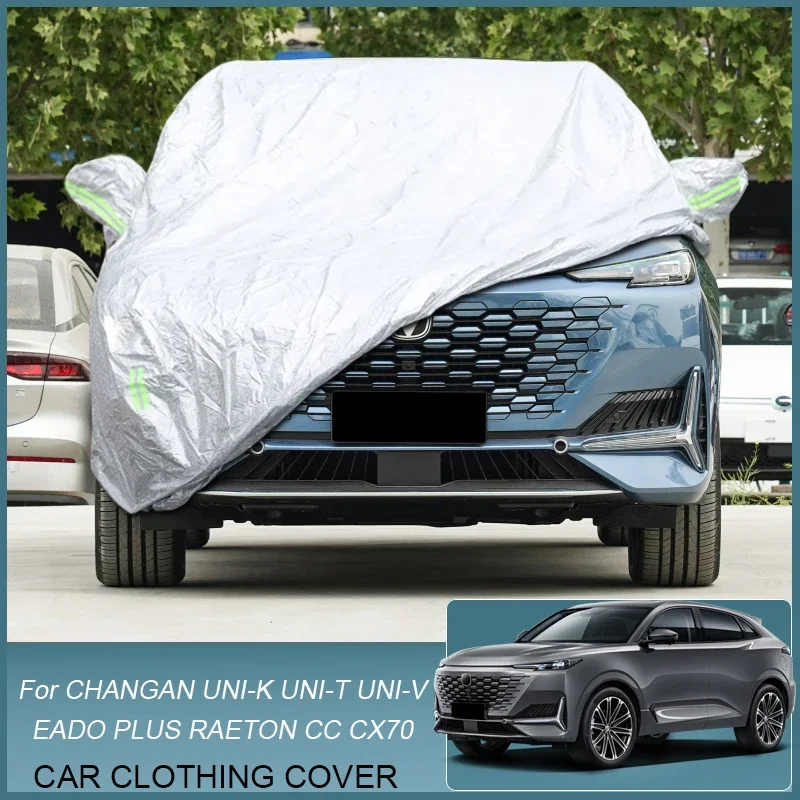 

Full Car Cover Rain Frost Snow Dust Waterproof Protect For CHANGAN CHANA CX70 EADO PLUS RAETON CC UNI-K UNI-T UNI-V Accessories