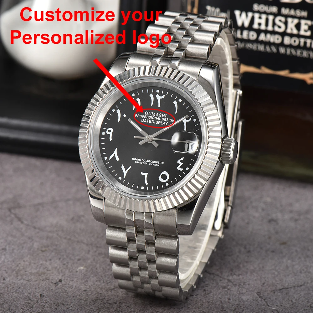 

Корпус 39 мм/36 мм, часы NH35, роскошные мужские часы, корпус и ремешок из нержавеющей стали для механизма NH35, автоматические механические часы