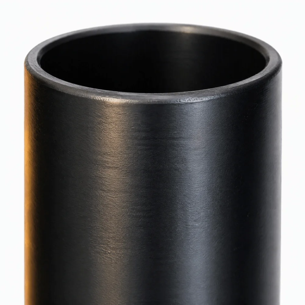 60mm Length Guitar Slide Bar Smooth Surface Black Finger Slide Accessory 304 Stainless Steel Metal Guitar Slide